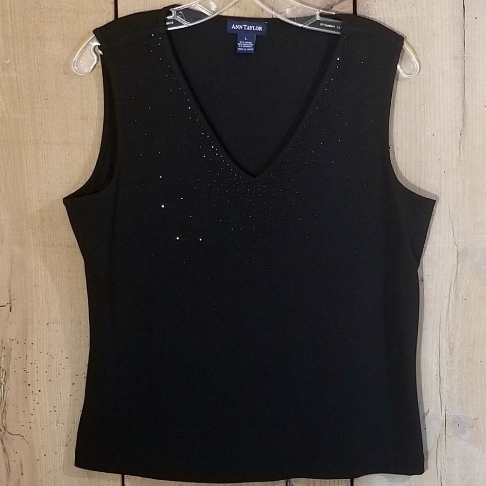 Ann Taylor V-Neck Shell Camisole Tank Size Large